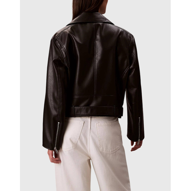 Product CALVIN KLEIN JEANS FAUX LEATHER MOTO JACKET W/BELT base image