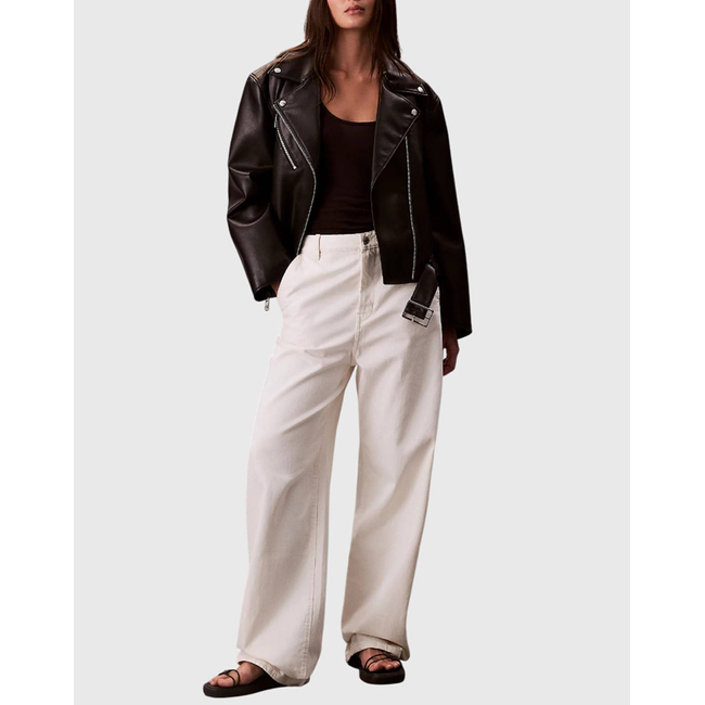 Product CALVIN KLEIN JEANS FAUX LEATHER MOTO JACKET W/BELT base image