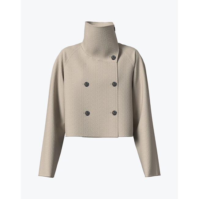 Product CALVIN KLEIN Cropped wool trench base image