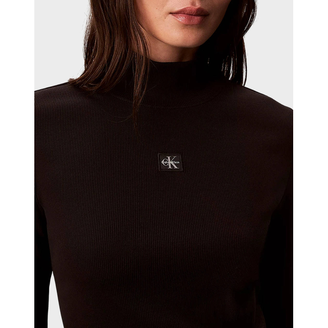 Product CALVIN KLEIN LS WOVEN LABEL TURTLENECK base image