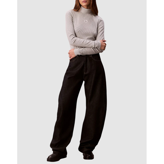 Product CALVIN KLEIN LS WOVEN LABEL TURTLENECK base image