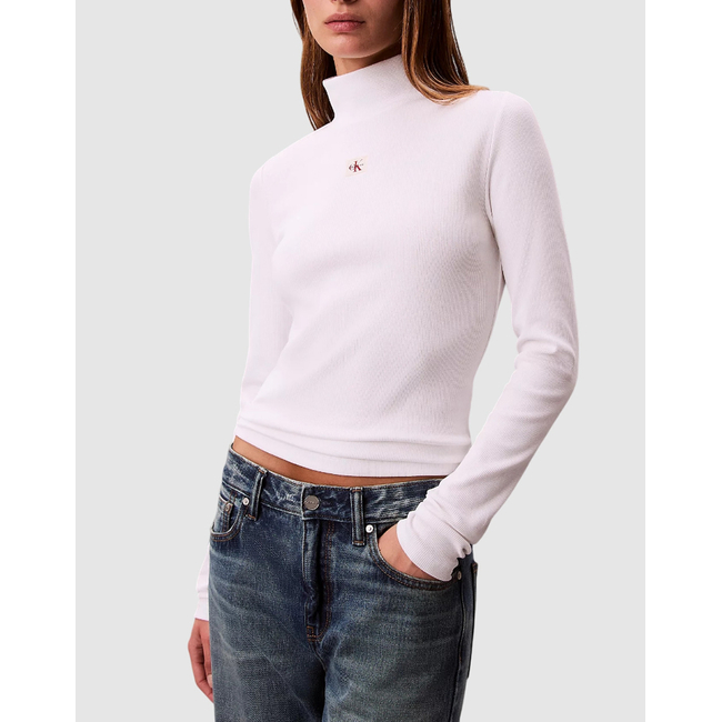 Product CALVIN KLEIN LS WOVEN LABEL TURTLENECK base image
