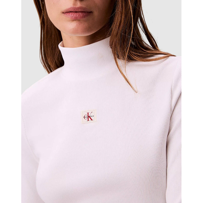 Product CALVIN KLEIN LS WOVEN LABEL TURTLENECK base image