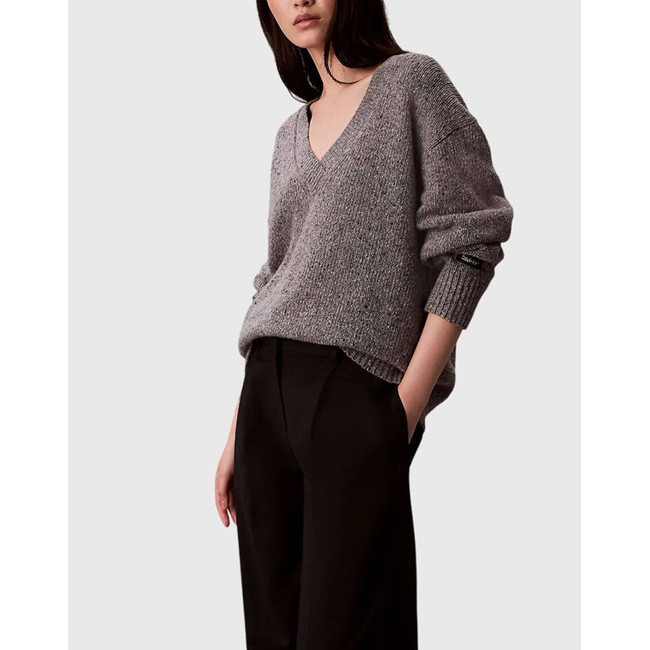 Product CALVIN KLEIN Chunky Neps V Neck Sweater base image
