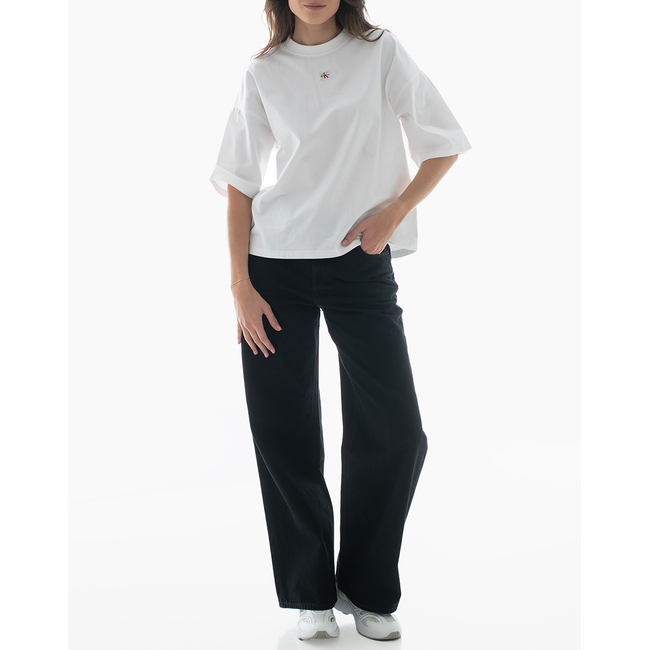 Product CALVIN KLEIN SS WOVEN LABEL OVERSIZED TEE base image