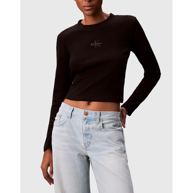 Product CALVIN KLEIN A- LS MONOGRAM BABY TEE base image