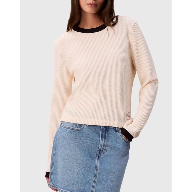 Product CALVIN KLEIN LS WAFFLE TEE base image