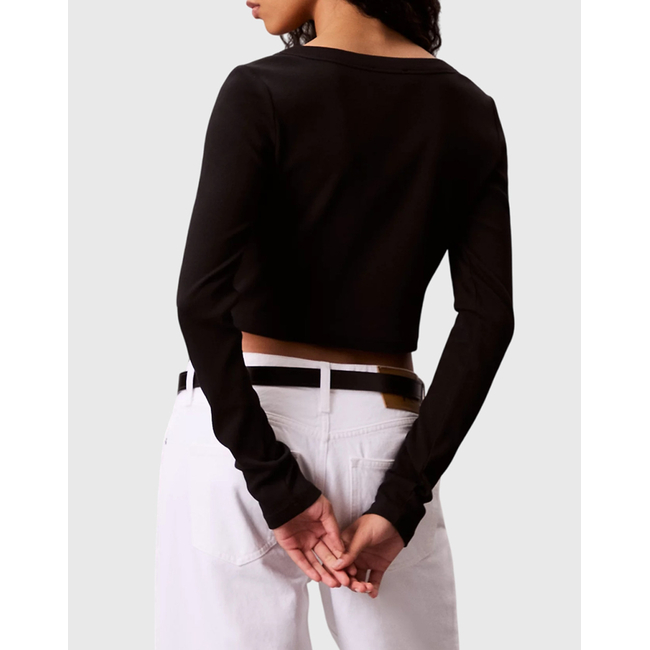 Product CALVIN KLEIN JEANS A-LS WVN LBL 2X2 CTT base image