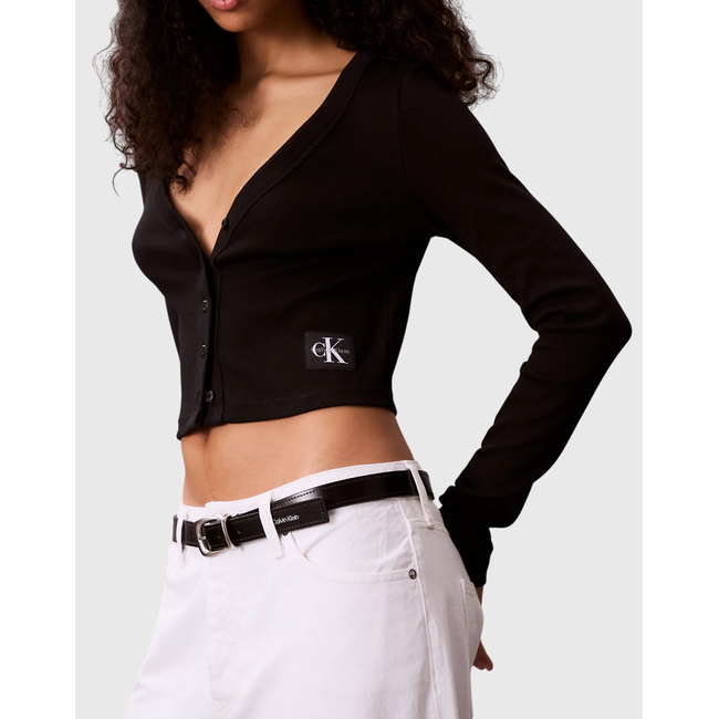 Product CALVIN KLEIN JEANS A-LS WVN LBL 2X2 CTT base image
