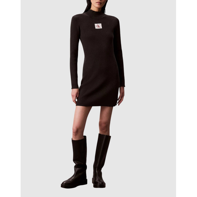 Product CALVIN KLEIN JEANS LS T NECK MINI DRESS base image