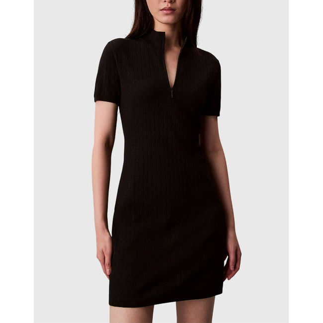 Product CALVIN KLEIN Sporty 1/4 Zip Mini Sweater Dres base image