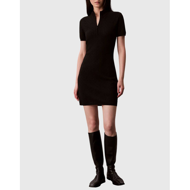 Product CALVIN KLEIN Sporty 1/4 Zip Mini Sweater Dres base image