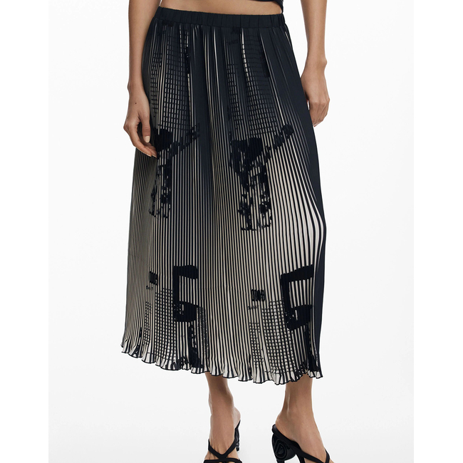 Product DESIGUAL FAL_NEWSPAPERS SKIRT WOMEN base image