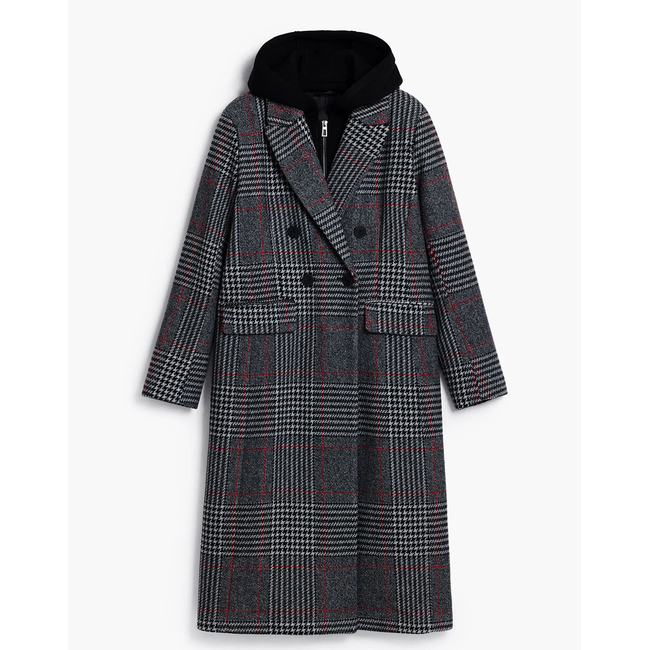 Product DESIGUAL COAT_CAPUCHA_CHECK ΠΑΛΤΟ ΓΥΝΑΙΚΕΙΟ base image