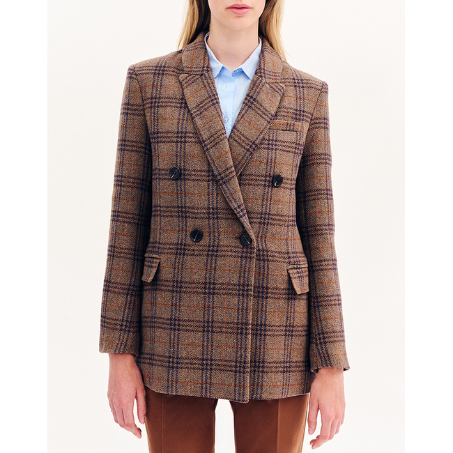 Product FOREL Checked double-breasted jacket base image