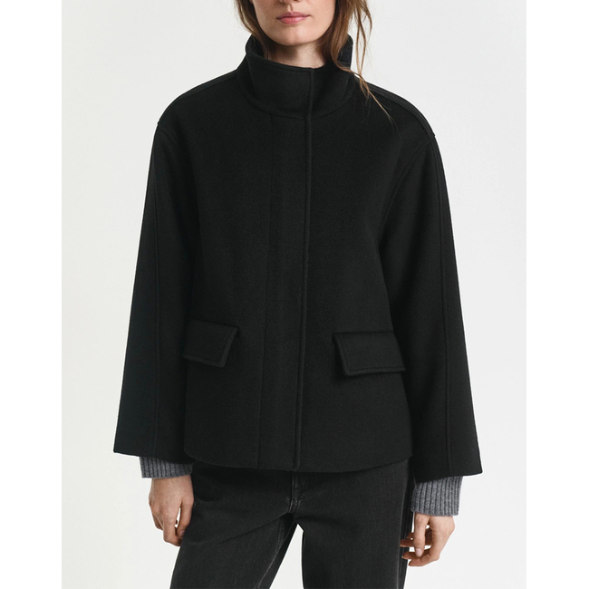 Product GANT ΜΠΟΥΦΑΝ SHORT WOOL JACKET WITH ZIP base image