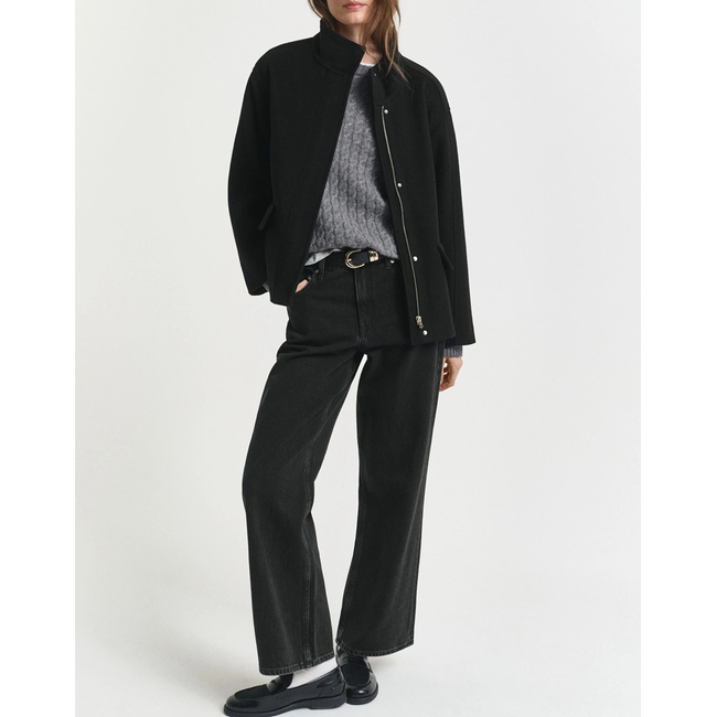 Product GANT ΜΠΟΥΦΑΝ SHORT WOOL JACKET WITH ZIP base image