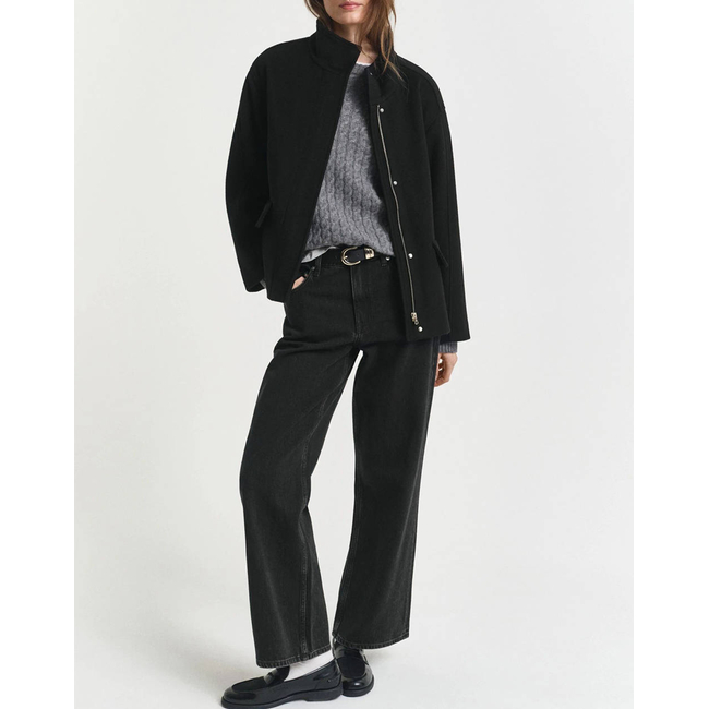 Product GANT ΜΠΟΥΦΑΝ SHORT WOOL JACKET WITH ZIP base image