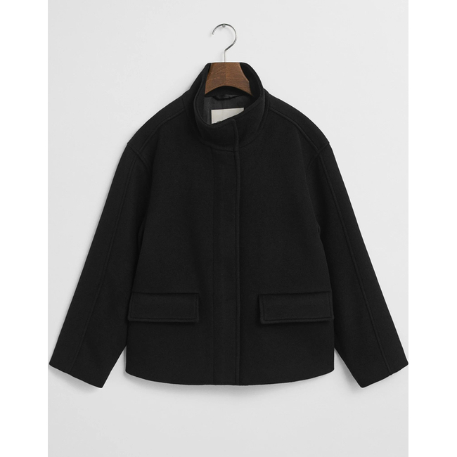Product GANT ΜΠΟΥΦΑΝ SHORT WOOL JACKET WITH ZIP base image