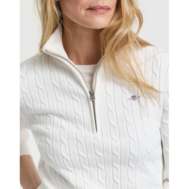 Product GANT ΠΟΥΛΟΒΕΡ ΜΜ STRETCH COTTON CABLE HALF-ZIP base image