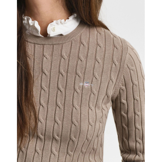 Product GANT LS STRETCH COTTON CABLE C-NECK SWEATER base image