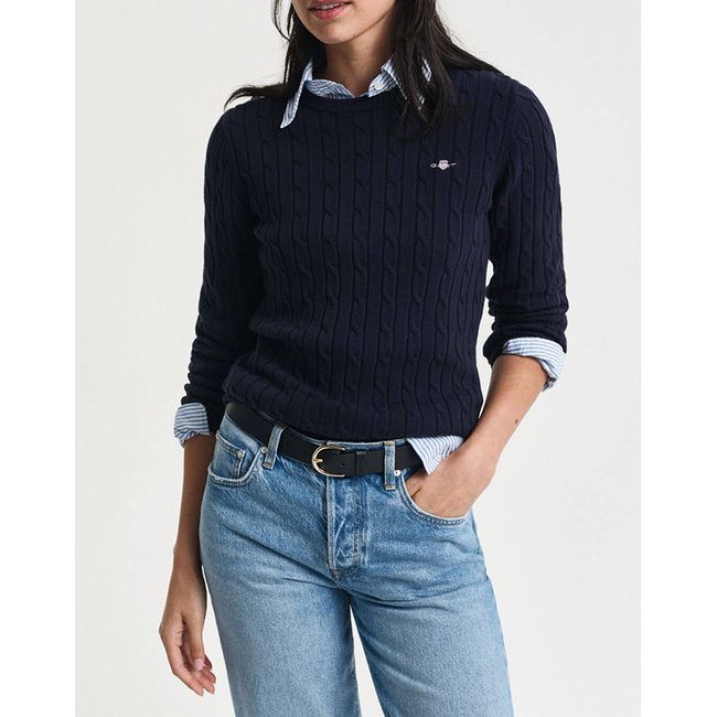 Product GANT ΠΟΥΛΟΒΕΡ ΜΜ STRETCH COTTON CABLE C-NECK base image