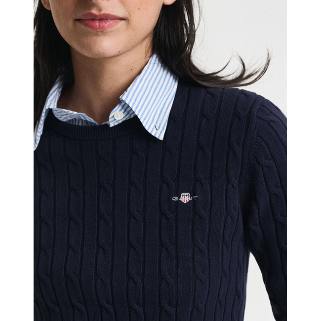 Product GANT ΠΟΥΛΟΒΕΡ ΜΜ STRETCH COTTON CABLE C-NECK base image