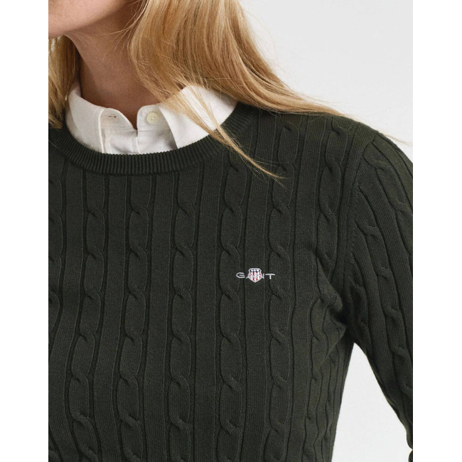 Product GANT ΠΟΥΛΟΒΕΡ ΜΜ STRETCH COTTON CABLE C-NECK base image