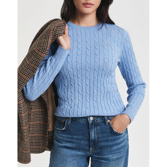 Product GANT LS STRETCH COTTON CABLE C-NECK SWEATER base image