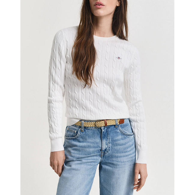 Product GANT ΠΟΥΛΟΒΕΡ ΜΜ STRETCH COTTON CABLE C-NECK base image