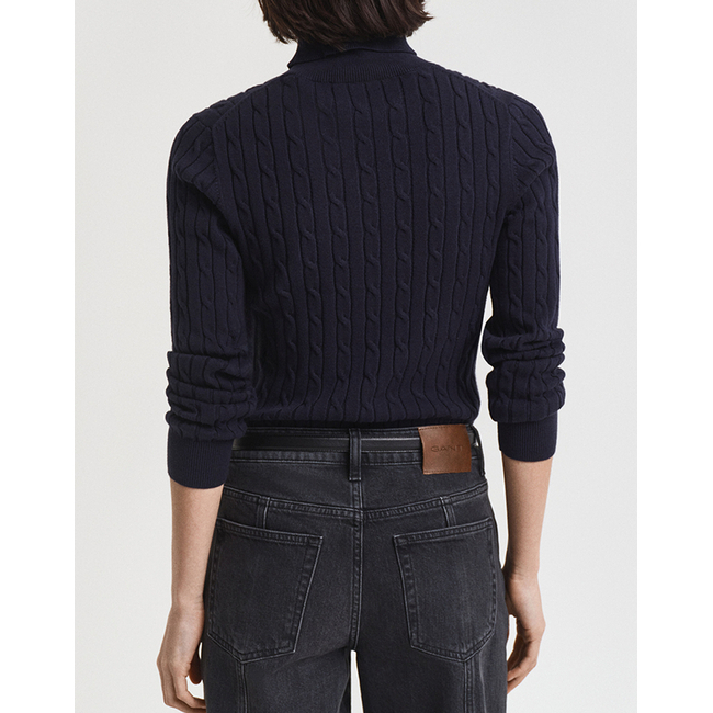 Product GANT MM STRETCH COTTON CABLE TURTLENECK SWEATER base image