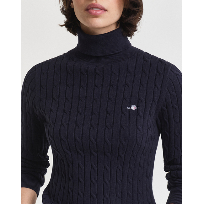 Product GANT MM STRETCH COTTON CABLE TURTLENECK SWEATER base image