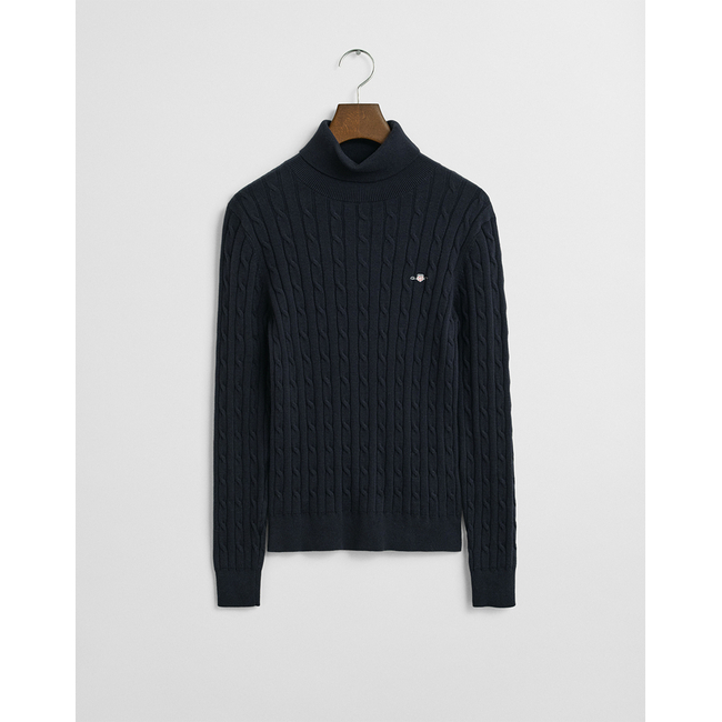Product GANT MM STRETCH COTTON CABLE TURTLENECK SWEATER base image