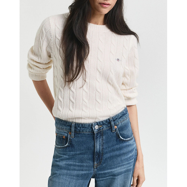 Product GANT LS LAMBSWOOL CABLE C-NECK SWEATER base image