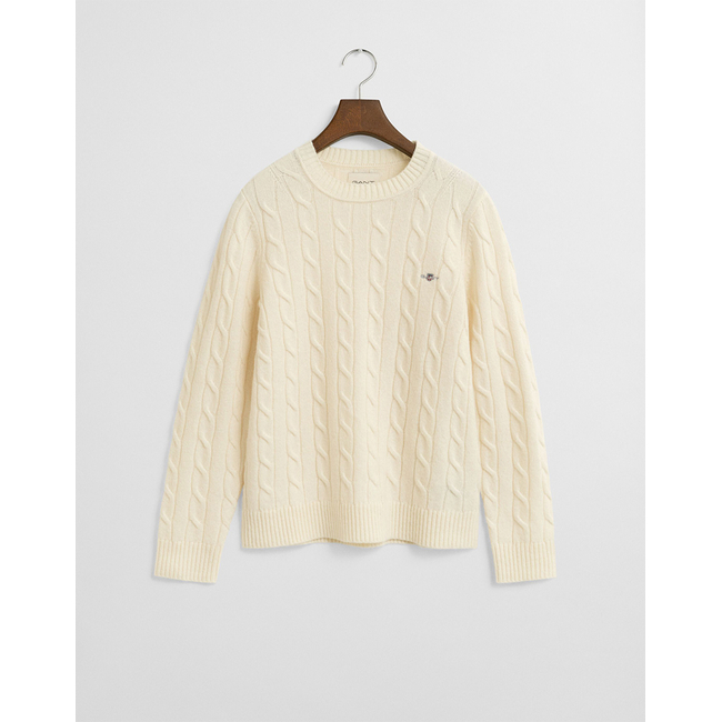 Product GANT LS LAMBSWOOL CABLE C-NECK SWEATER base image