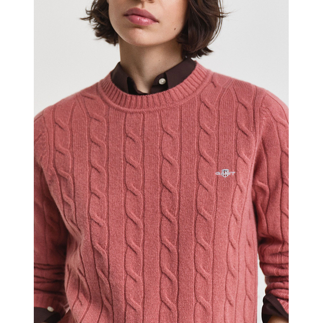 Product GANT LS LAMBSWOOL CABLE C-NECK SWEATER base image