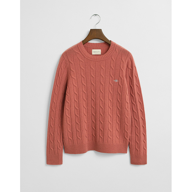 Product GANT LS LAMBSWOOL CABLE C-NECK SWEATER base image