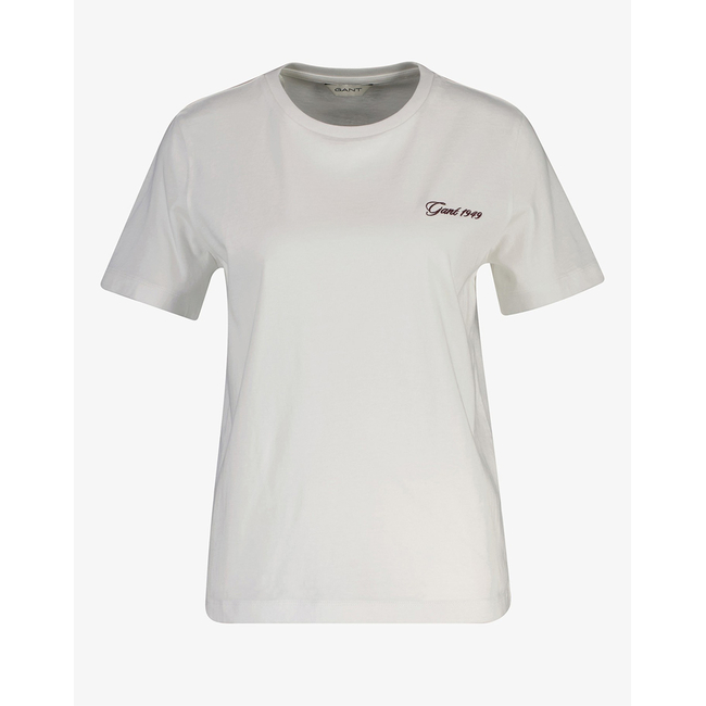 Product GANT REG COTTON SCRIPT SS T-SHIRT base image