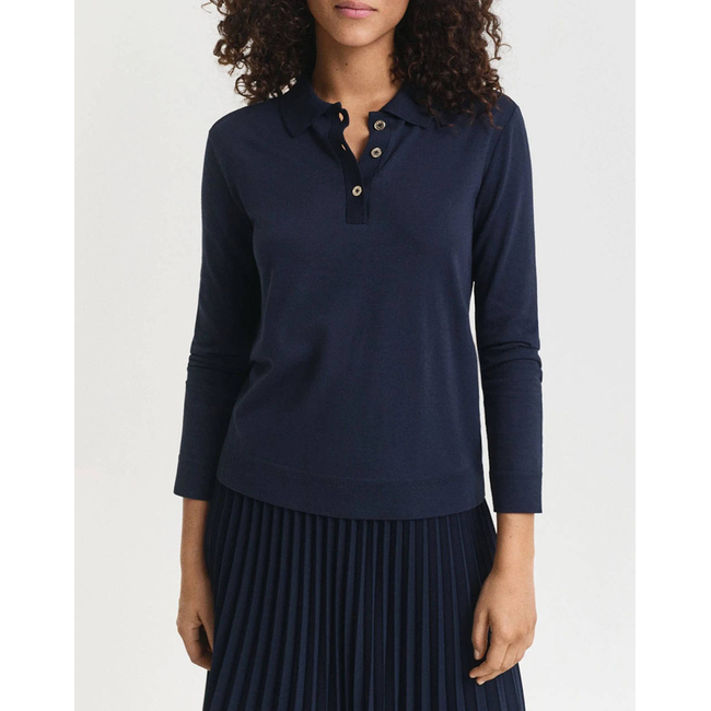 Product GANT ΜΠΛΟΥΖΑ ΜΜ REG SEAMLESS BUTTON LS POLO base image