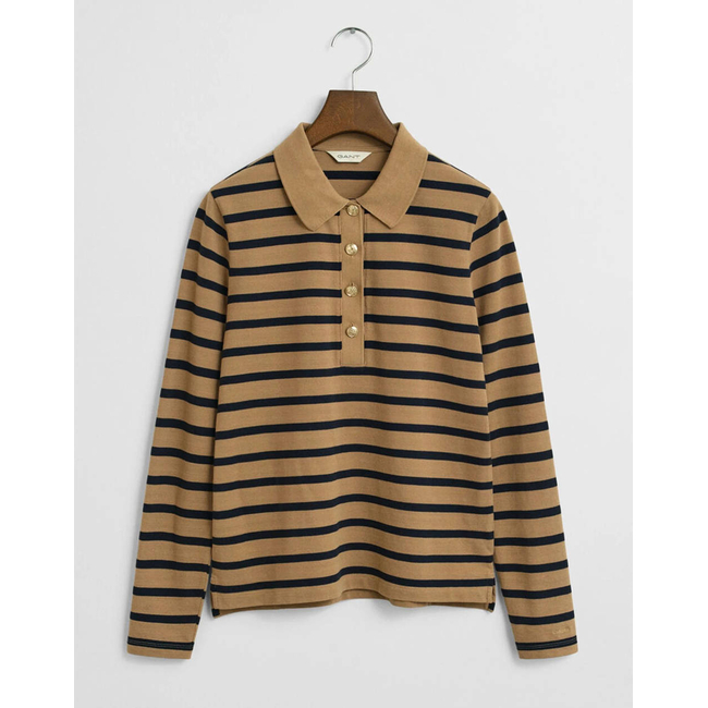 Product GANT ΜΠΛΟΥΖΑ ΜΜ REG BRETON STRIPED LS PIQUE POLO base image