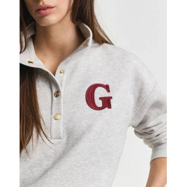 Product GANT ΦΟΥΤΕΡ ΜΜ G BADGE HALF BUTTON UP SWEAT base image