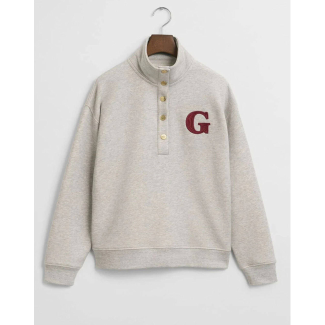 Product GANT ΦΟΥΤΕΡ ΜΜ G BADGE HALF BUTTON UP SWEAT base image