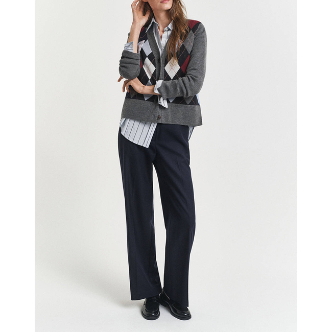 Product GANT ΖΑΚΕΤΑ ΠΛΕΚΤΗ ARGYLE V-NECK CARDIGAN base image