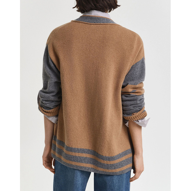 Product GANT VARSITY V-NECK CARDIGAN base image