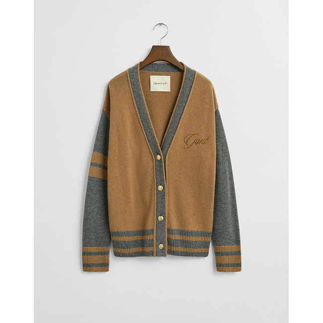 Product GANT VARSITY V-NECK CARDIGAN base image