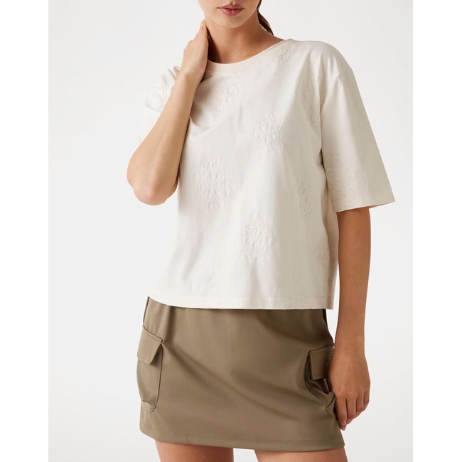 Product GUESS  PEONY AOP EMBROIDERY BOXY TEE ΜΠΛΟΥΖΑ ΓΥΝΑΙΚΕΙΟ base image