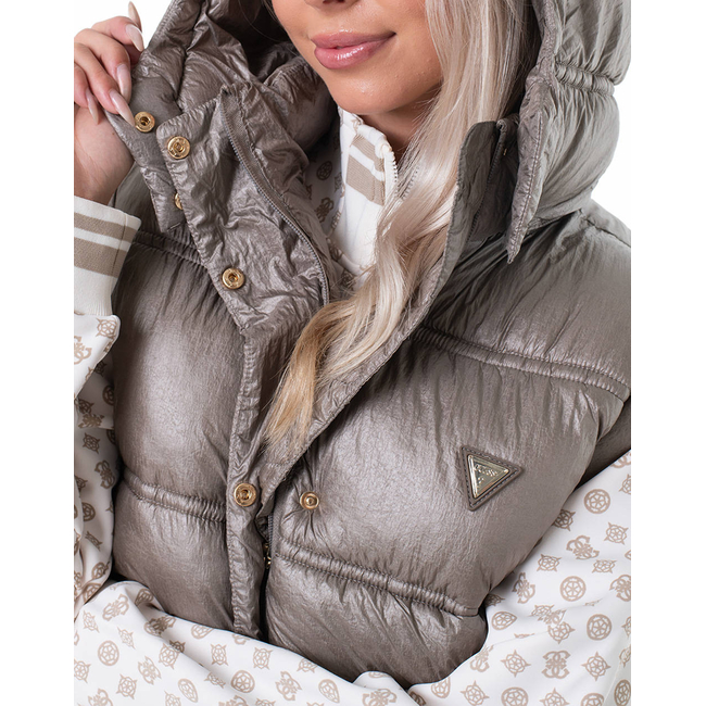 Product GUESS ERNESTINE CROP PADDED VEST ΜΠΟΥΦΑΝ ΓΥΝΑΙΚΕΙΟ base image