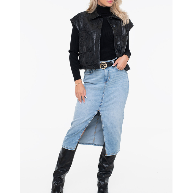 Product GUESS CHANTAL PU EMBRO VEST ΜΠΟΥΦΑΝ ΓΥΝΑΙΚΕΙΟ base image