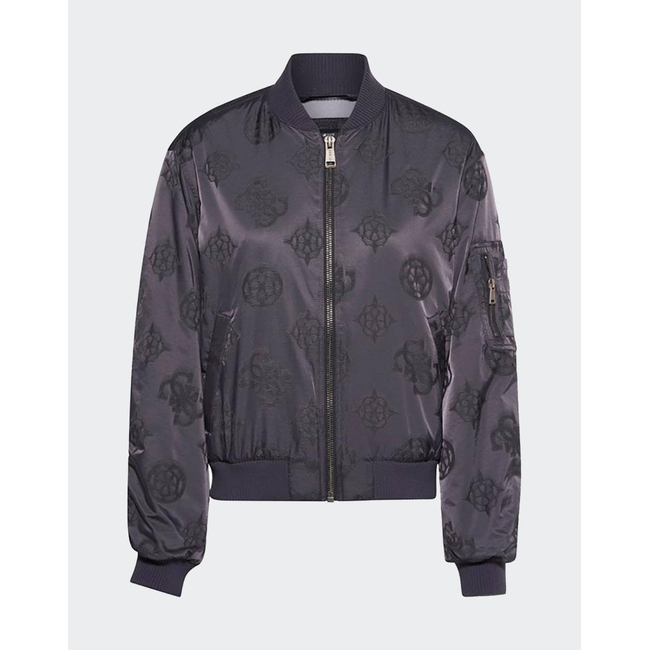 Product GUESS PHILOMENE LOGO BOMBER JACKET WOMEN base image