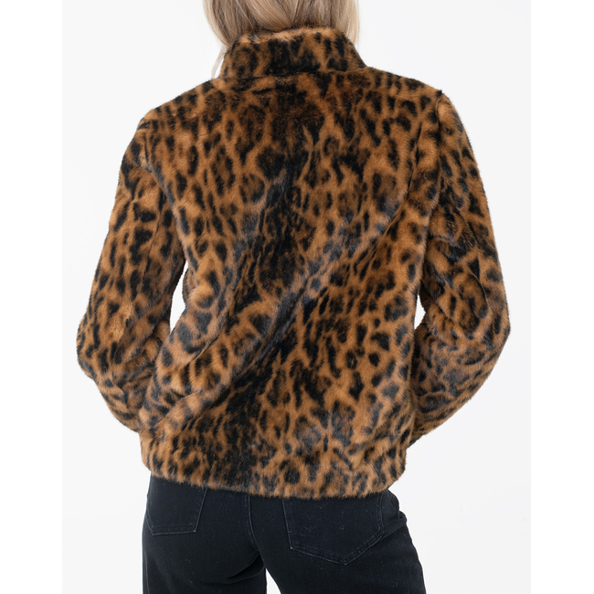 Product GUESS LUNA FAUX FUR LEOPARD JACKET ΜΠΟΥΦΑΝ ΓΥΝΑΙΚΕΙΟ base image